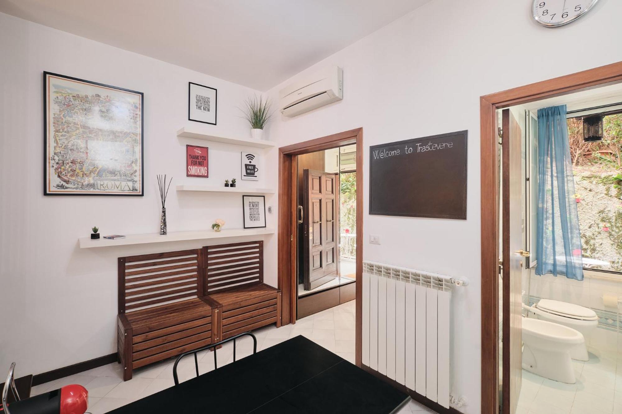 Trastevere- Flat Con Giardino, Ac, Wi-Fi & Netflix Ρώμη Εξωτερικό φωτογραφία